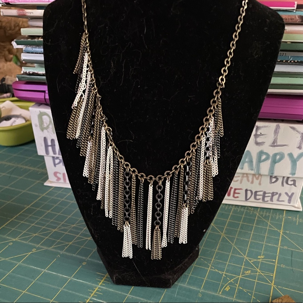 Fringe necklace